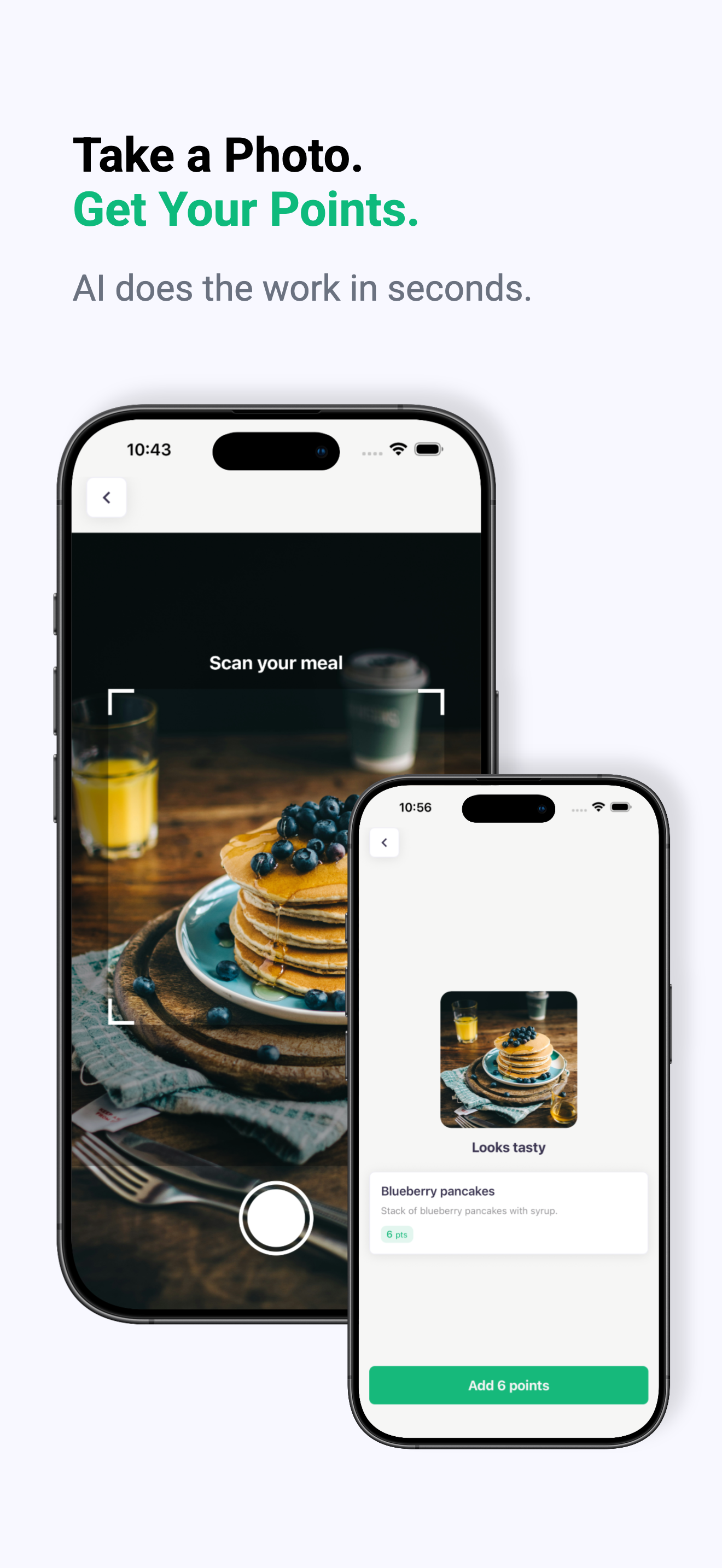 Kudoo App Store screenshot — meal photo scan